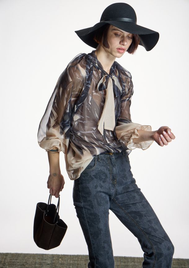 blusa gasa estampada Alba Conde