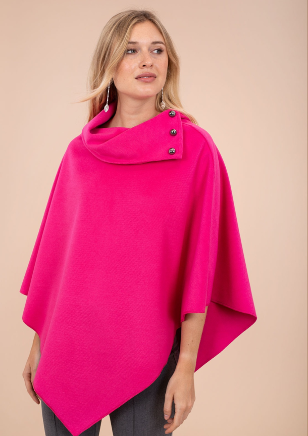 Poncho fucsia